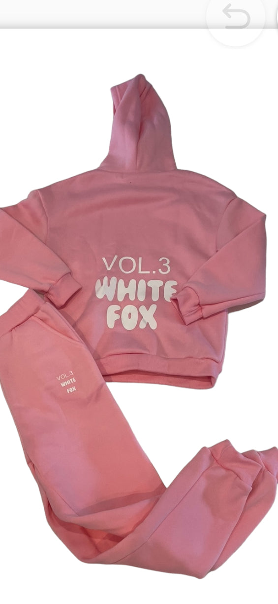 ladies lounge wear /casual White fox tracksuits