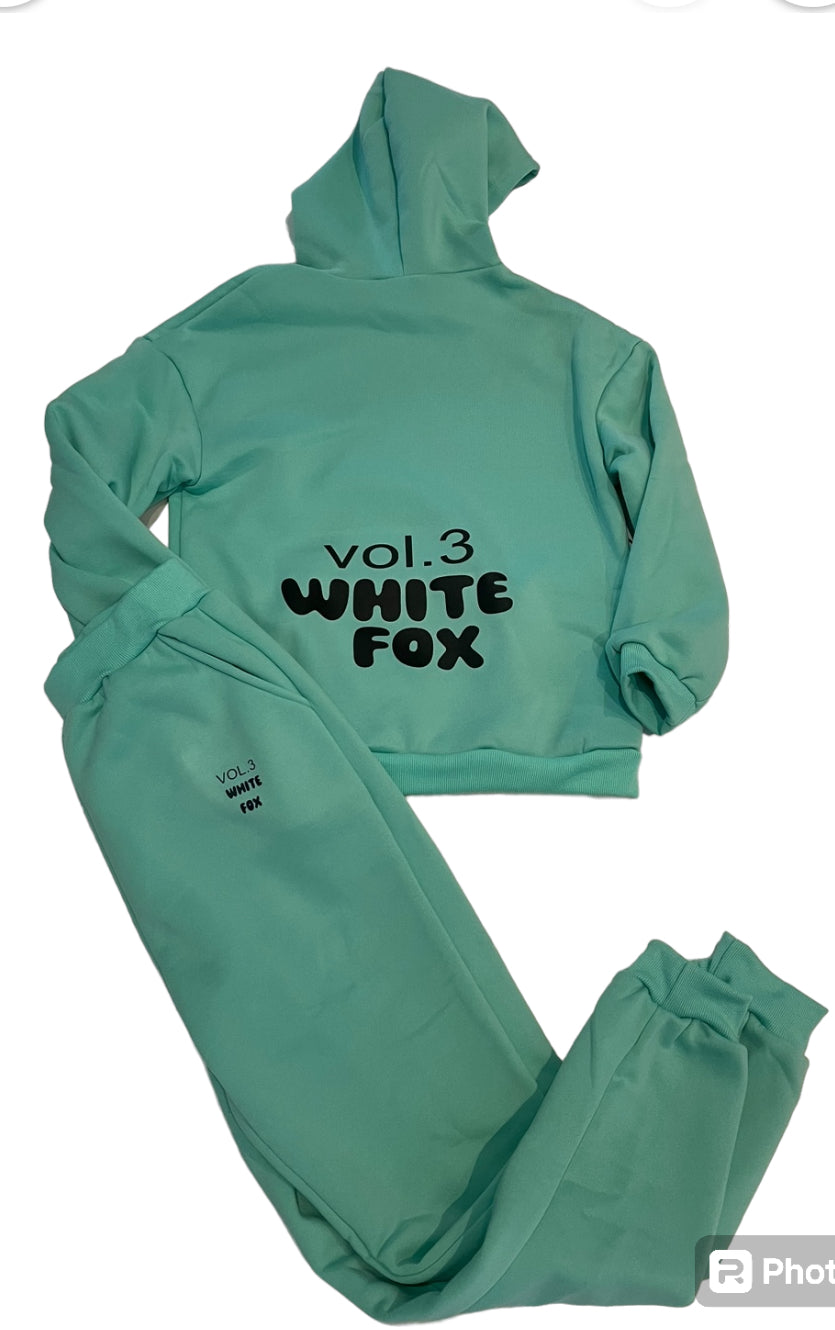 ladies lounge wear /casual White fox tracksuits