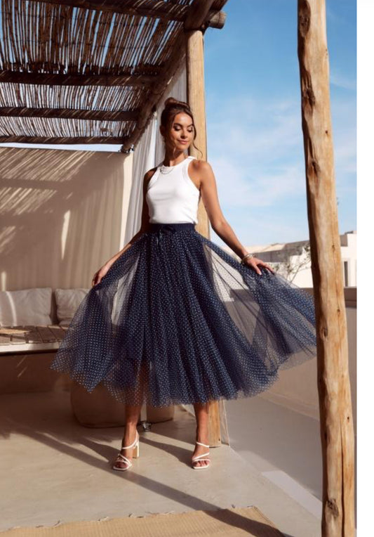 Wide leg flow Skirt